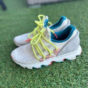 SOREL Kinetic Lace Knit Fabric Running Shoes Athletic Sneakers